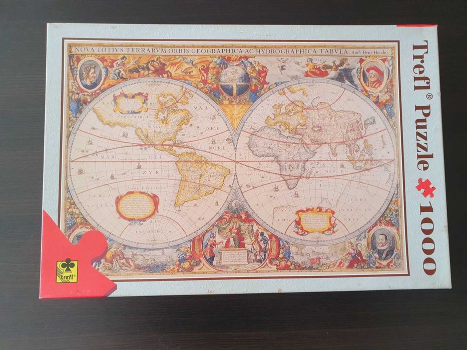 Puzzle 1000 elementów f-my Trefl "Starożytna Mapa Świata