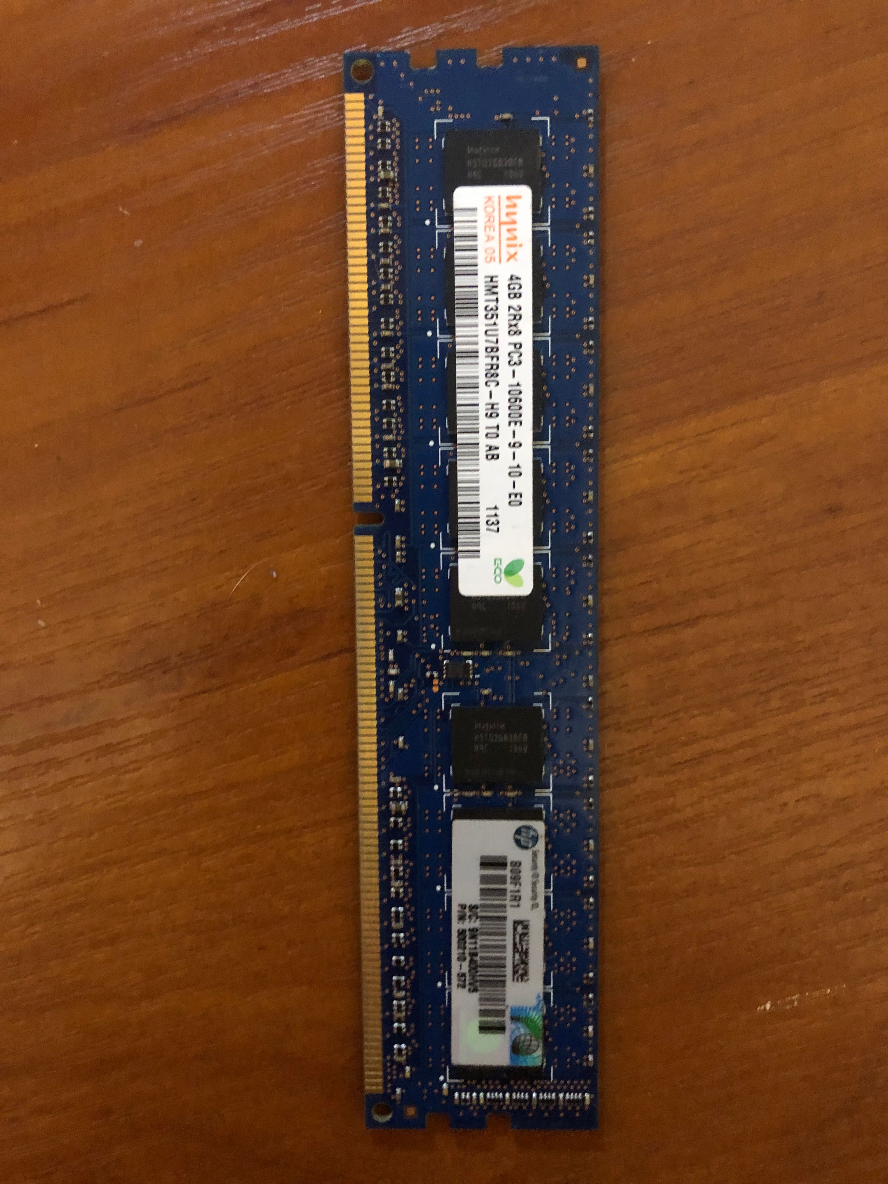 Продам Серверная небуферизована пам‘ять Hynix 4GB DDR3 10600E