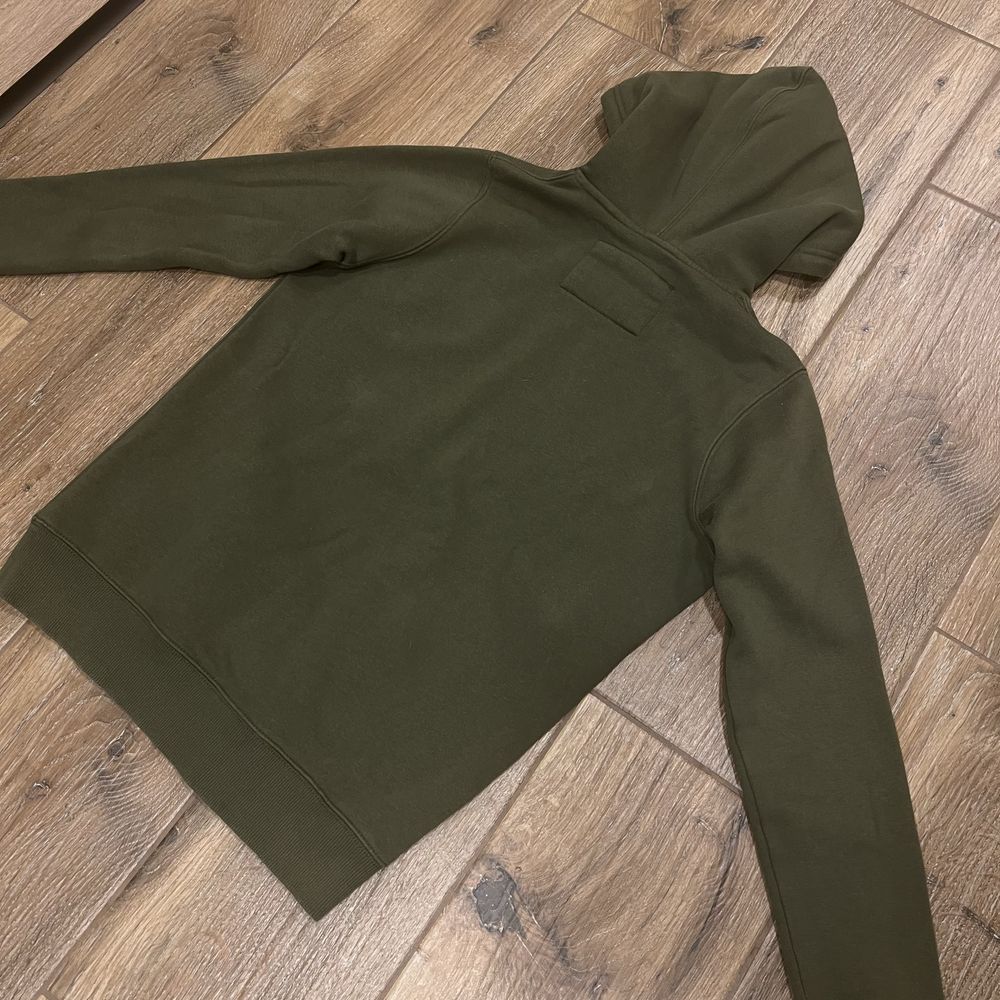 męska bluza z kapturem pull&bear khaki biały XXS