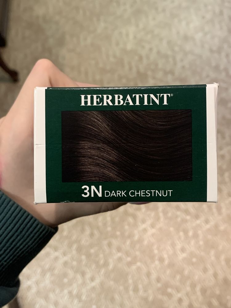 натуральна краска для волосся Herbatint, відтінок темний каштан