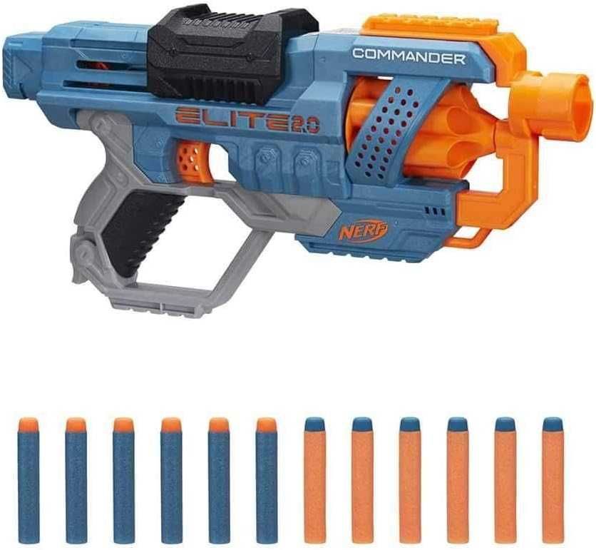 Wyrzutnia Nerf Elite 6 Strzałek w Magazynku Obrotowy do 27 Metrów