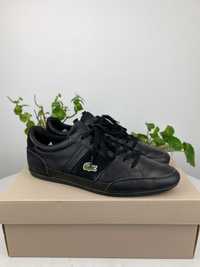 czarne buty sneakersy lacoste chaymon bl22 2 cma r. 44,5 n225