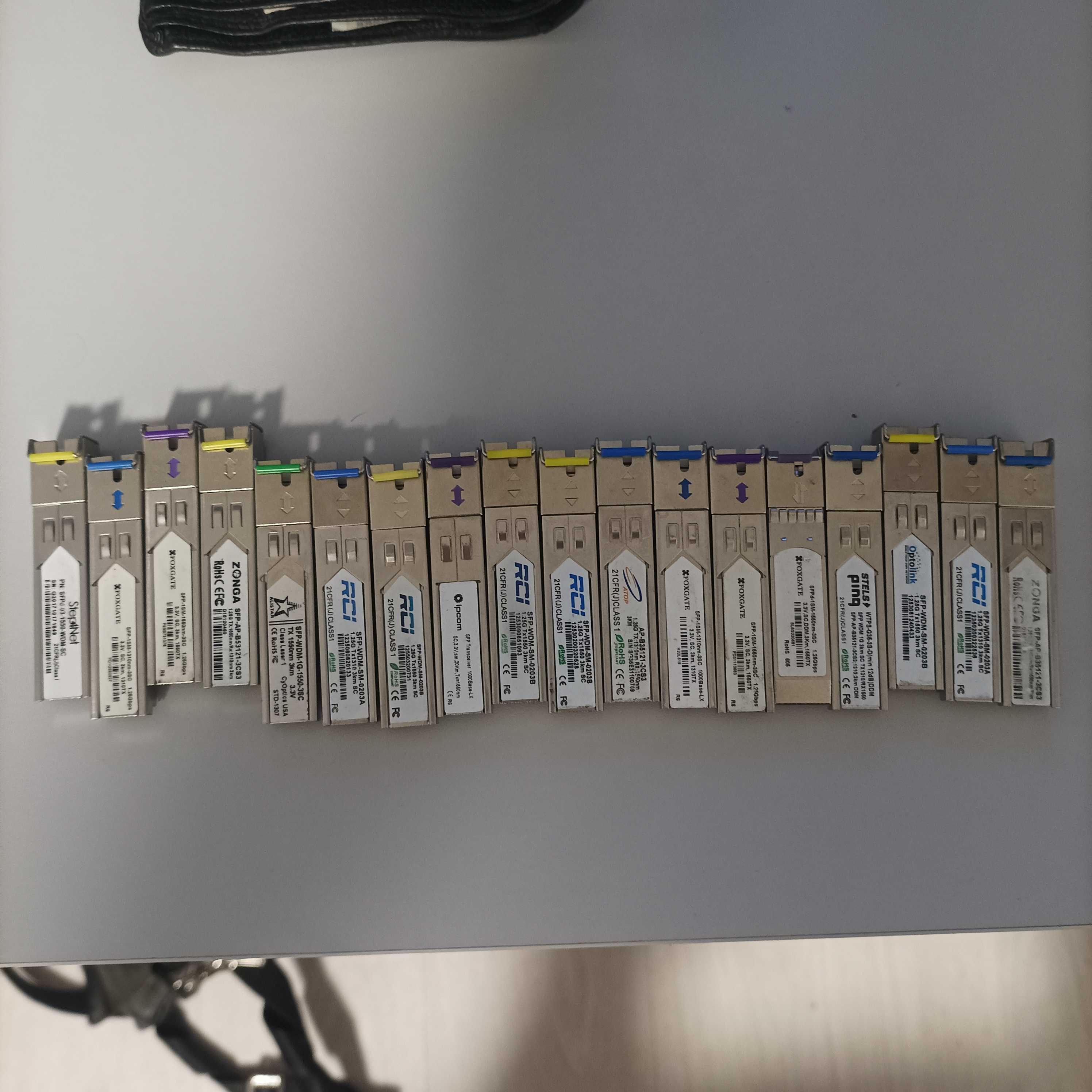 SFP модулі RCI та інші виробники 3 км, 20 км
