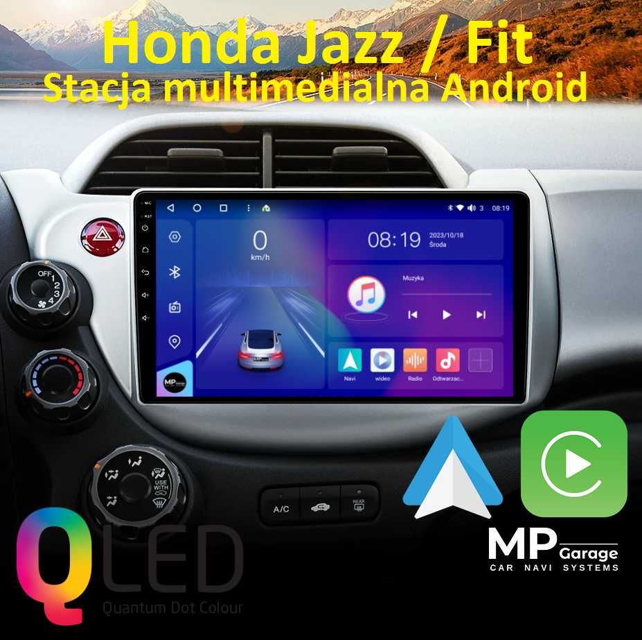 Radio HONDA JAZZ Android Qled 10.1" CarPlay AndroidAuto LTE Montaż!