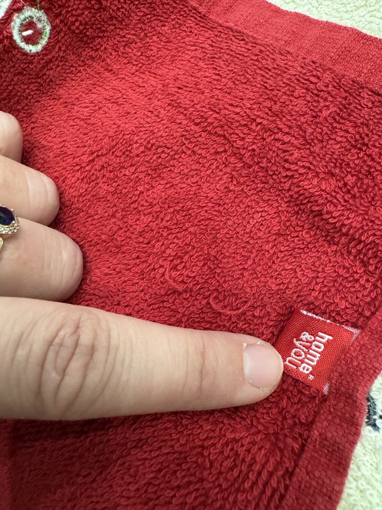 Ręczniki świąteczne z haftem na Boże Narodzenie Home&you zestaw 4 szt