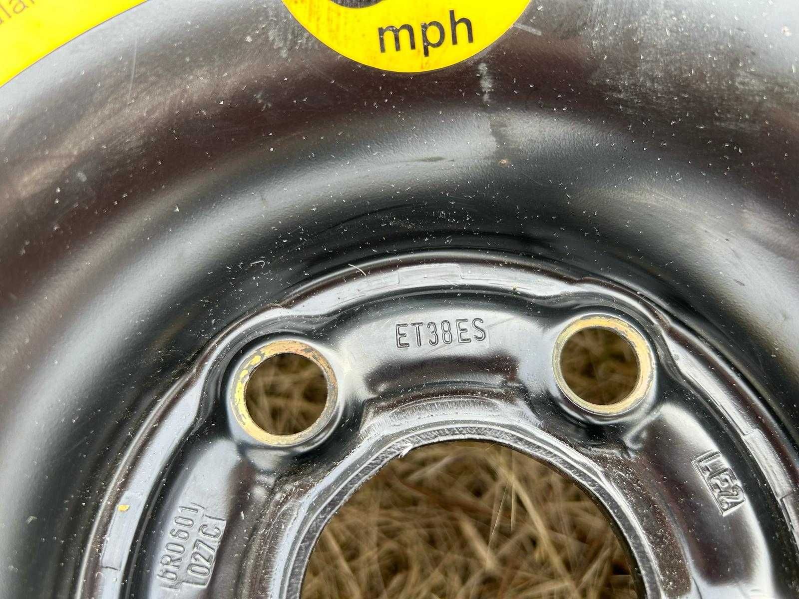 Koło zapasowe dojazdowe VW Polo 6R 185/60 R15 6Jx15H2 ET38ES 5x112