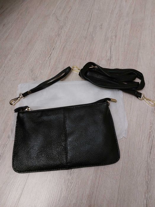 Сумочка клатч із натуральної шкіри