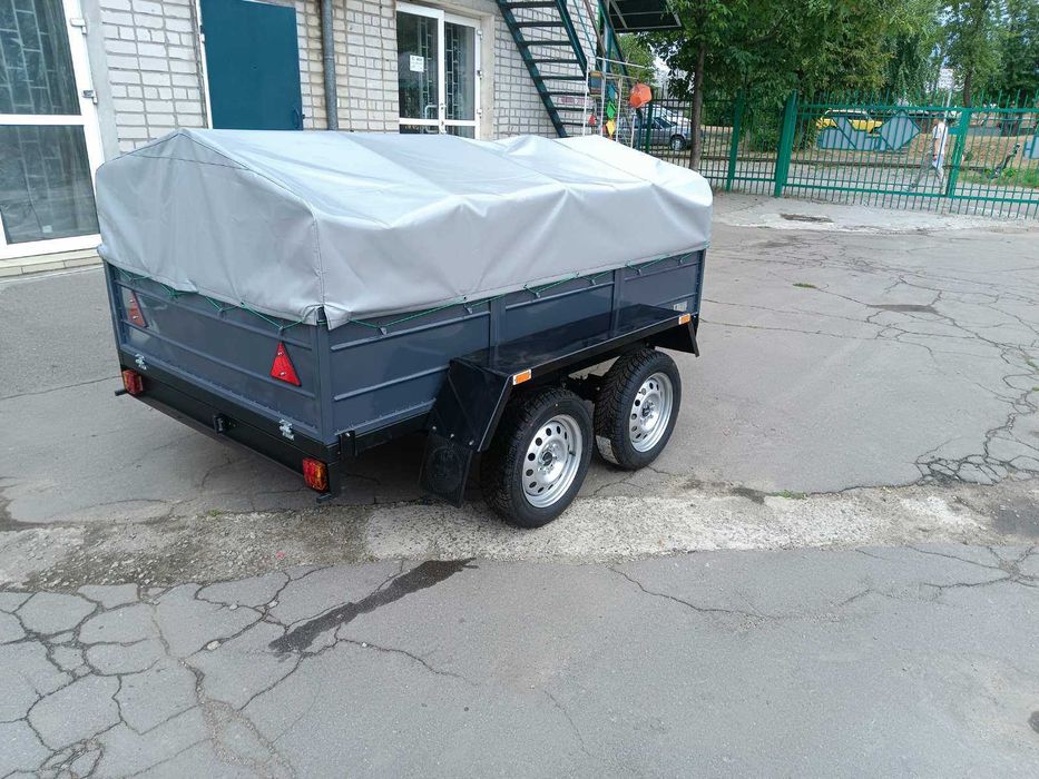 Прицеп двухосный 2500на1400 с усиленным бортом 450 Хит продаж