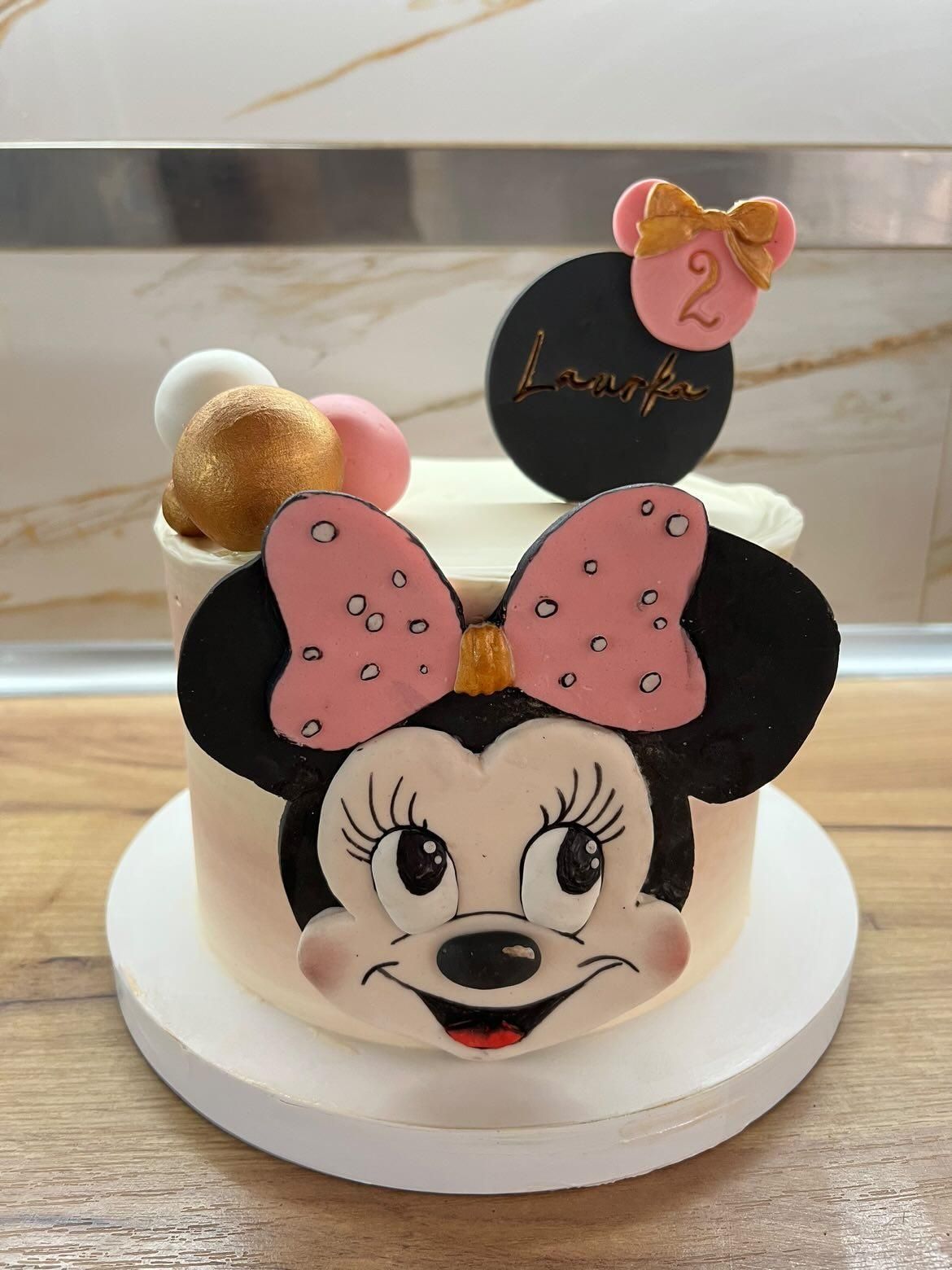 Myszka Minnie Mickey figurki z masy cukrowej dekoracje na tort