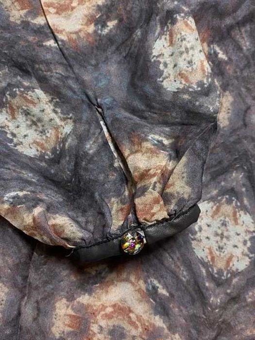 Koszula jedwabna jpg we wzory Vintage y2k 90s kolorowa luxury premium