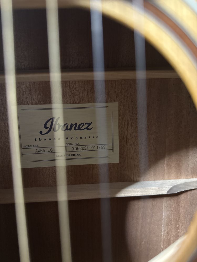 Gitara akustyczna Ibanez aw65-LG