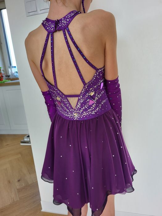 Sukienka startowa na zawody łyżwy, rolki, taniec