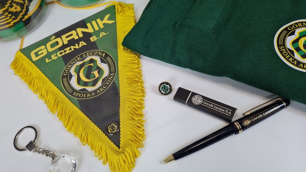 Gadżety pamiątki klubowe Górnik Łęczna SA Unikaty