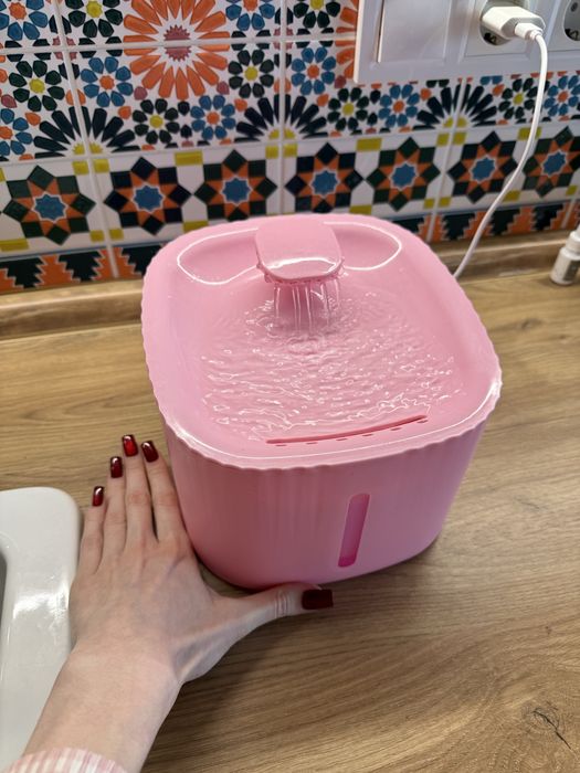 Поилка электрическая для животных кота собаки фонтан