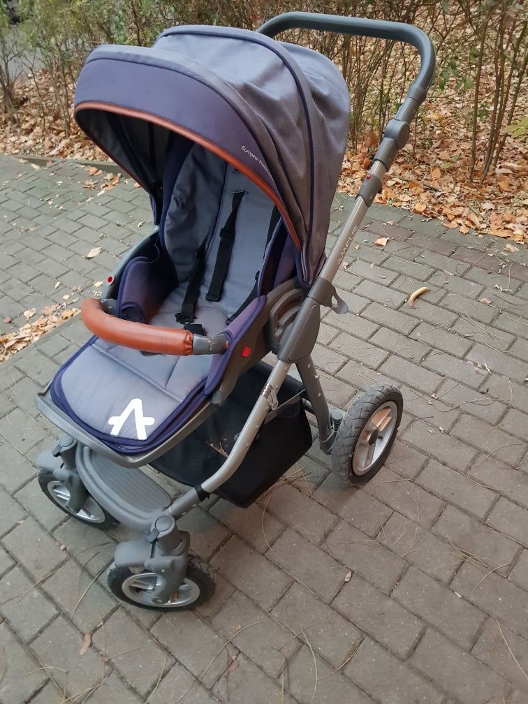 Wózek 2 in 1 gondola i spacerówka amelis pro delti jeans 2 w 1