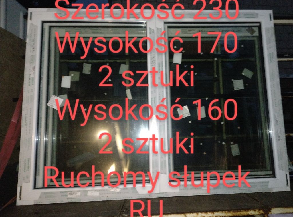 Okno białe 86 x 113 Nowe