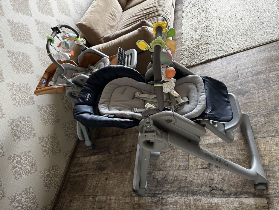 Стілець для годування chicco polly magic relax для двійні