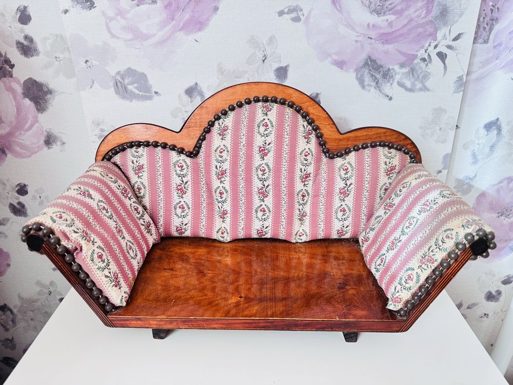 Sofa, kanapa dla lalki, antyk mebelek , retro