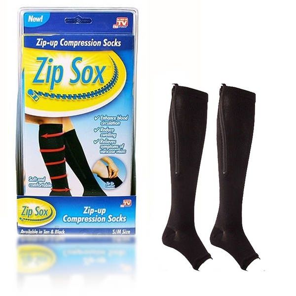 Компрессионные гольфы на молнии от варикоза Zip Sox размер XXL