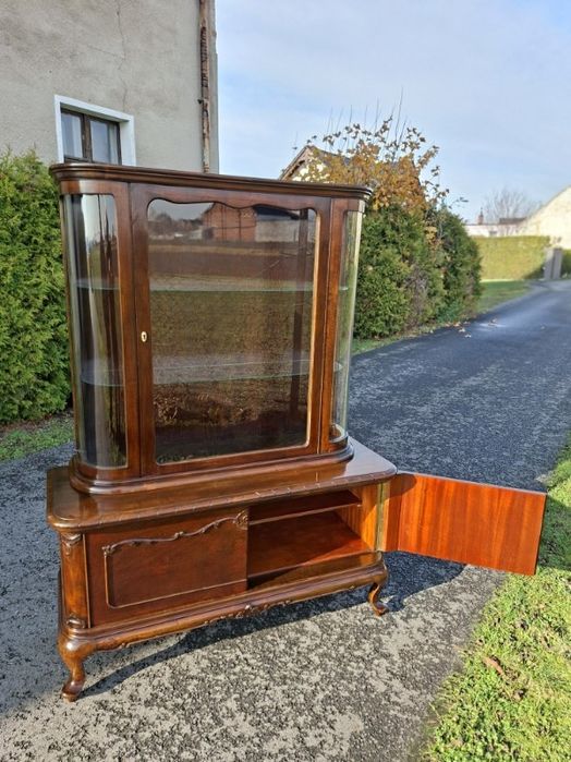 Serwantka witrynka orzechowa - po renowacji!