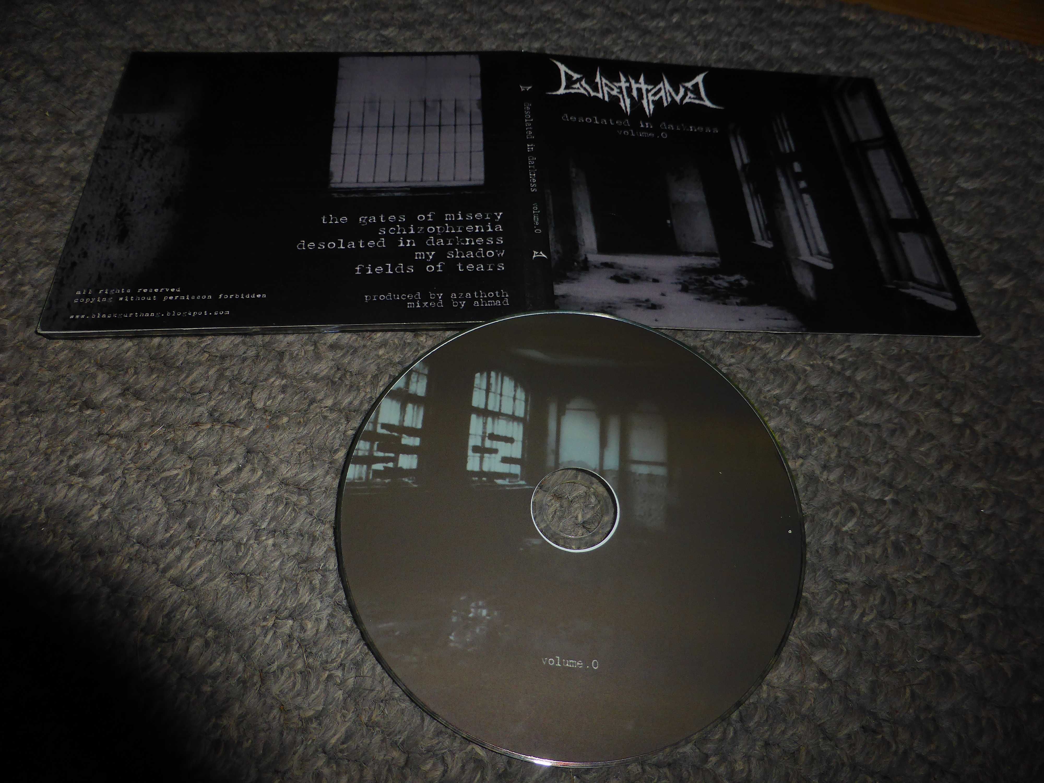 Gurthang - Desolated In Darkness: Volume.0 CD-r digipack  doom metal