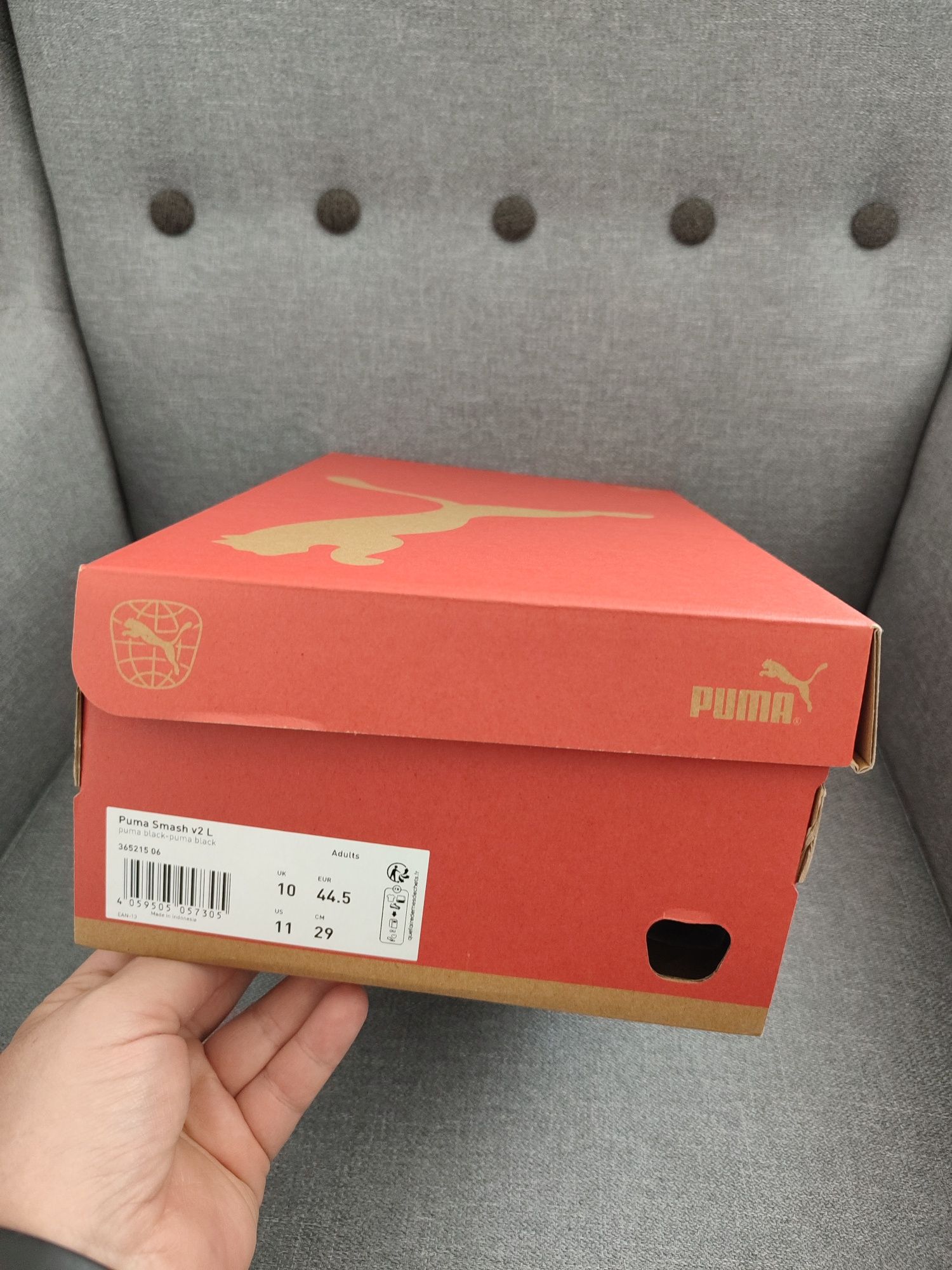 PUMA Uniseks SMASH V2 LTrampki czarne 44.5