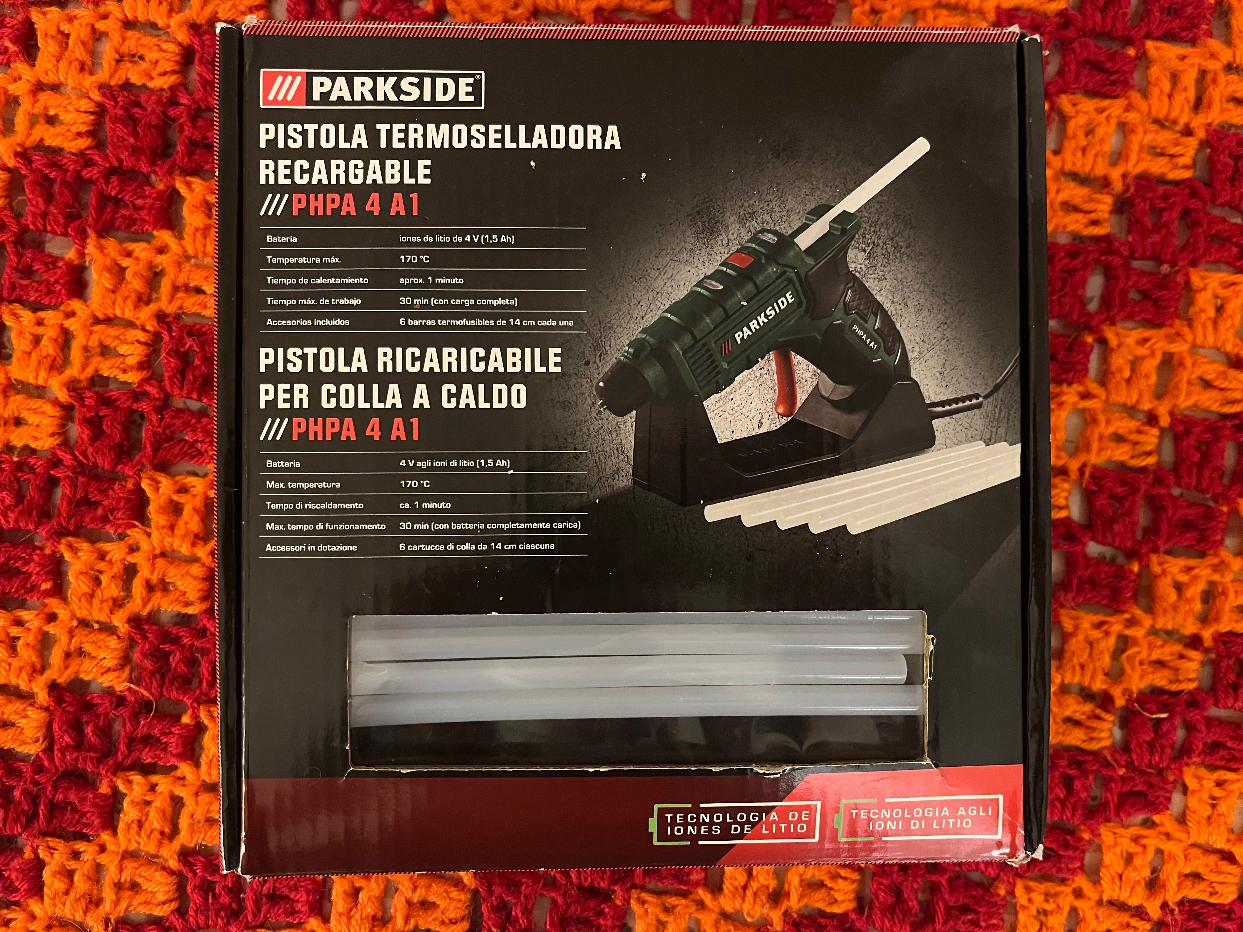 pistola de cola quente com bateria Parkside PHPA 4 A1