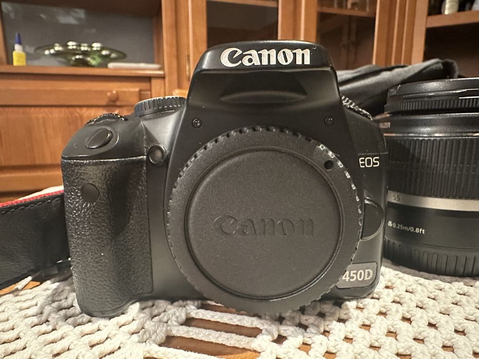 Canon 450d kit 2 lentes
