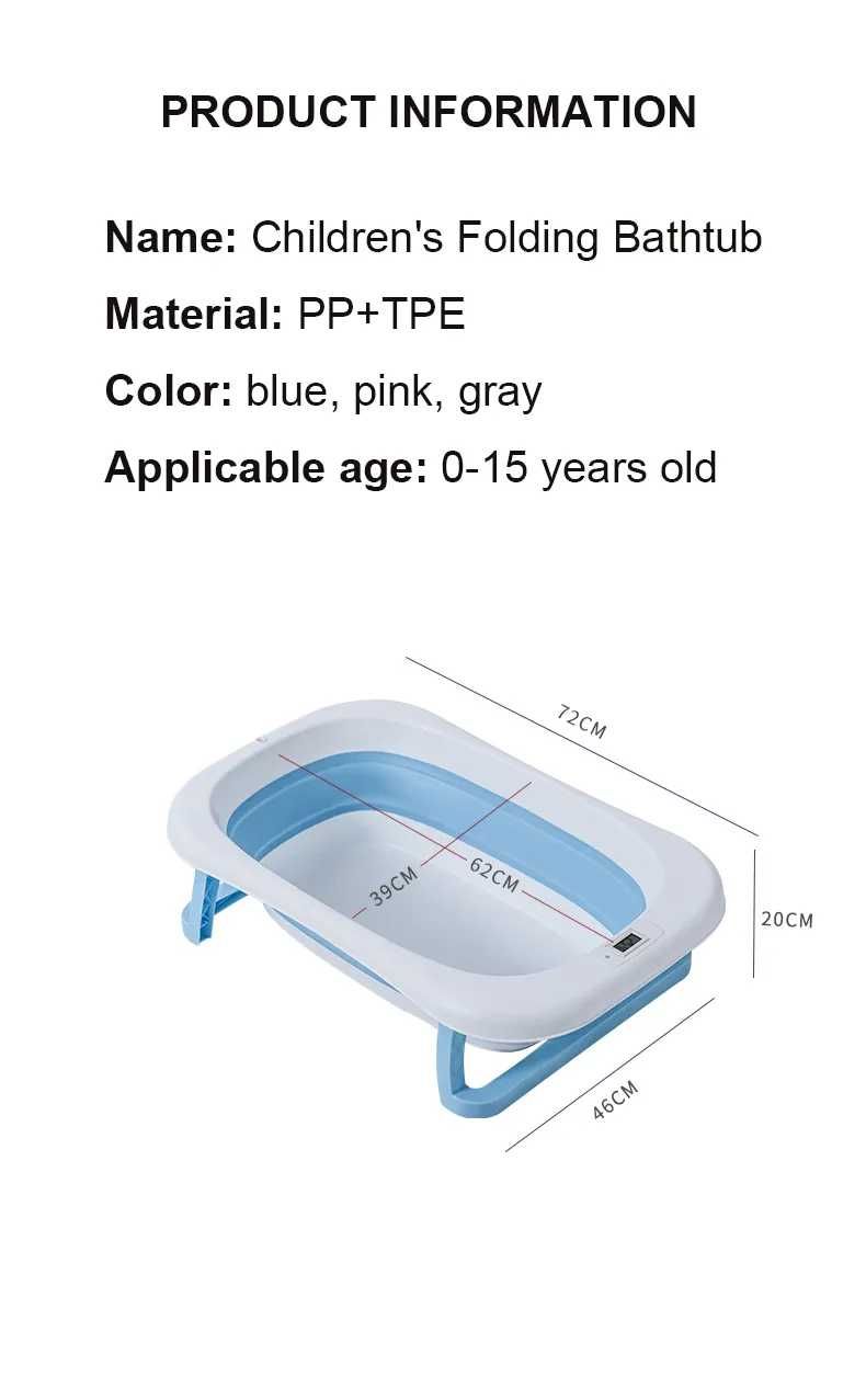Ванночка для малюків з м'яким килимком та термометром Є ОПТ та ДРОП