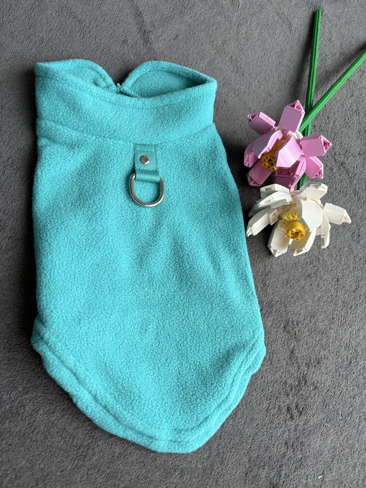 Bluza polarowa r S/M sweter dla psa kota nowa z funkcją uprzęży szelki