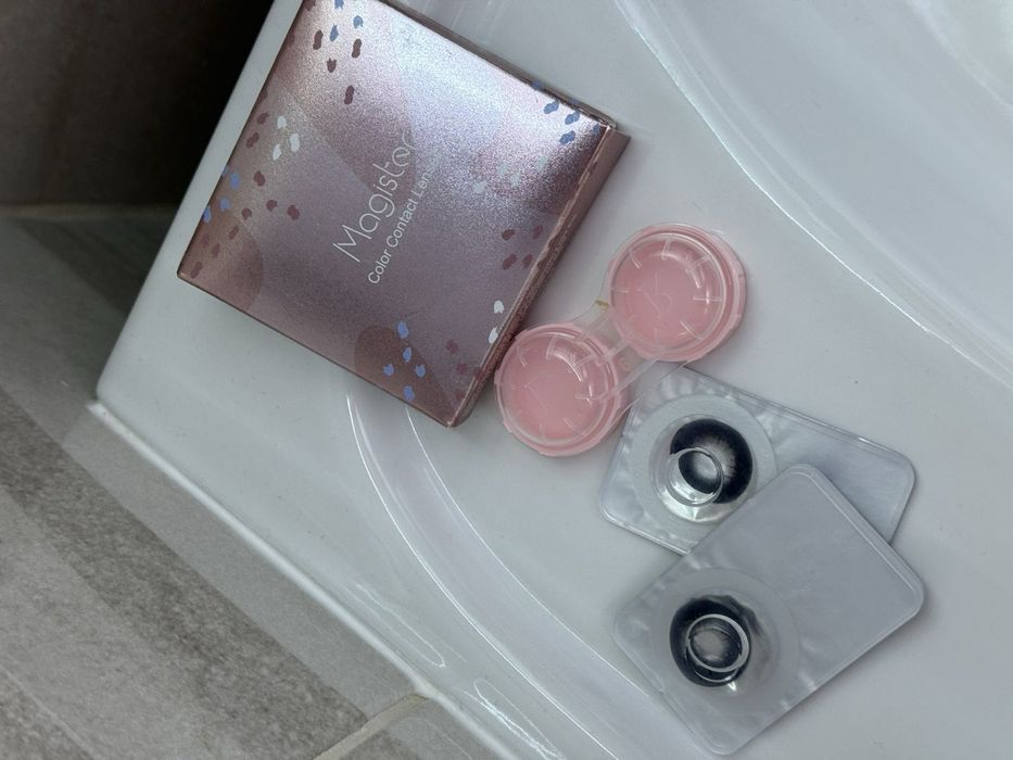 Контактн чорні лінзи аниме Лолита лялькові черные линзы кукольные