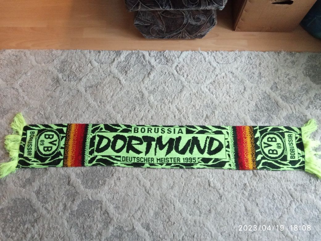 Szalik Borussia Dortmund oldschool retro dwustronny