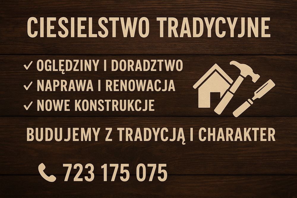 Drewno z charakterem – konstrukcje, renowacje, nowe realizacje