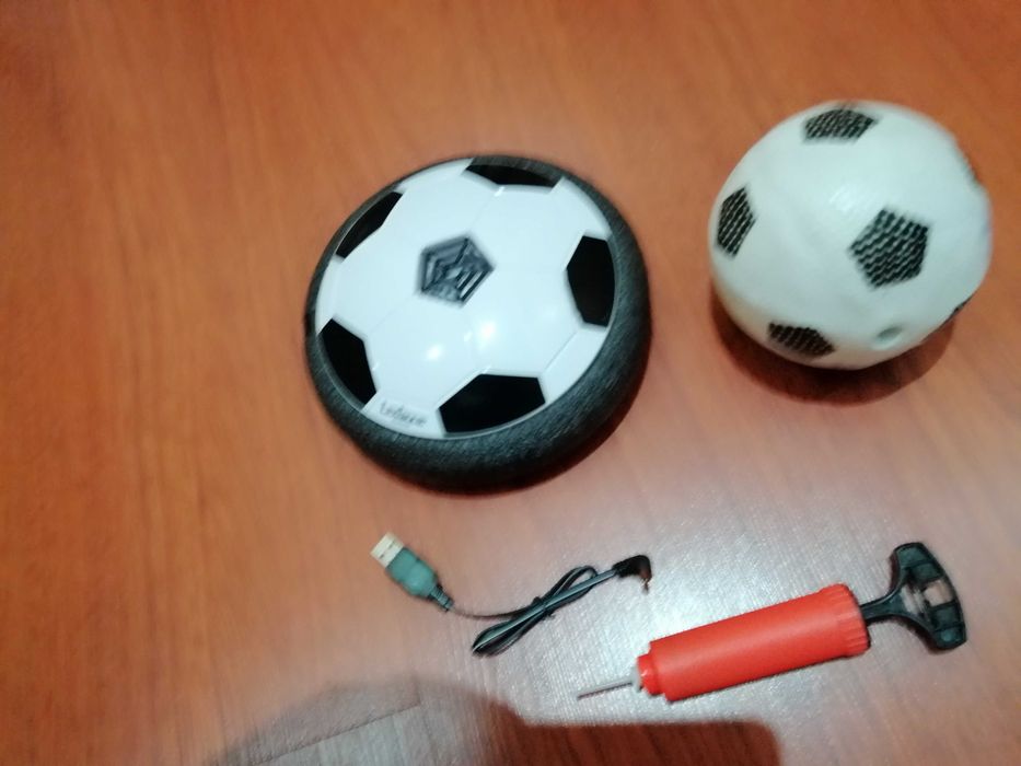 AeroFoot Disco de futebol de espuma iluminado com balizas, criança