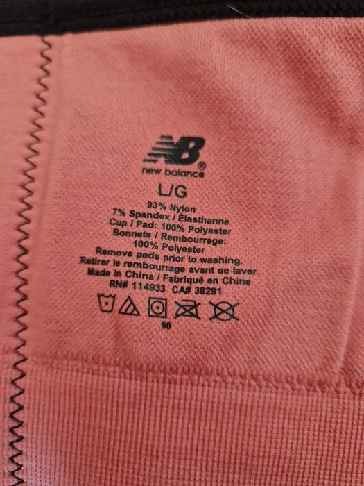 New Balance Medium Impact bra Orange спортивний топ