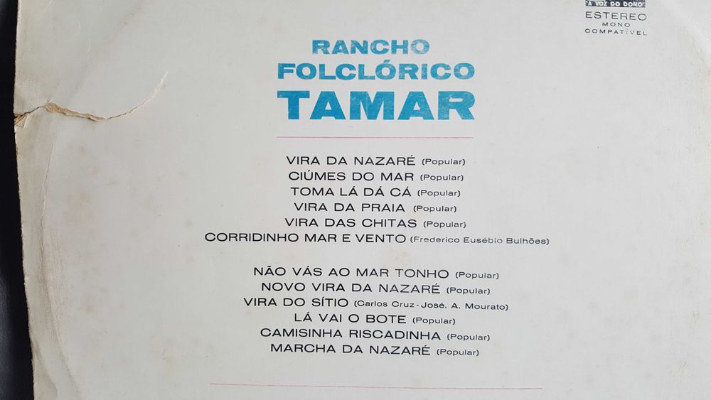 quatro LP em Vinil, Melodias de Sempre, Romanças, Rancho Tamar