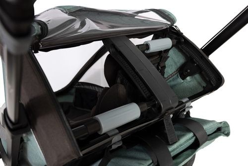 Hamax Cocoon One Green Black pojedyncza przyczepka rowerowa wozek