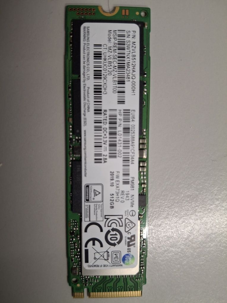 NVME 512GB Samsung