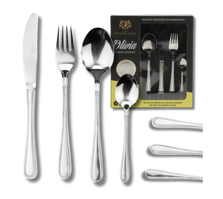 ZESTAW Sztućców komplet dla 6 osób 24el. KARL HAUSMANN