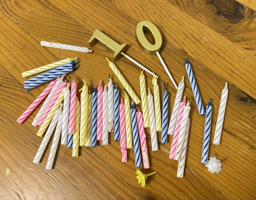 Праздничные свечи для торта