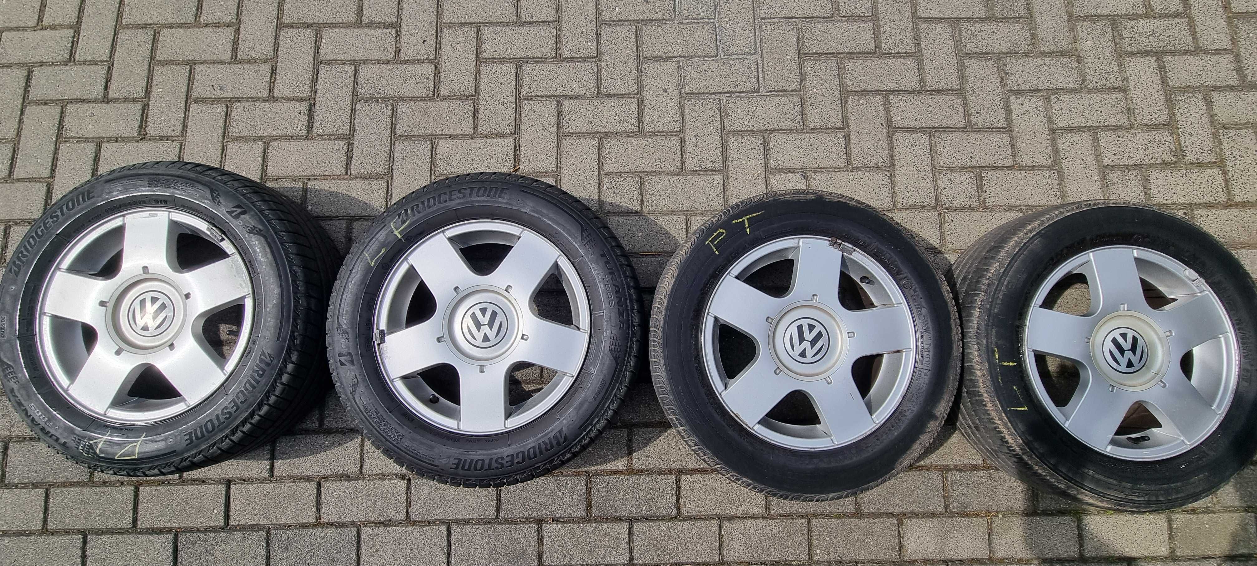 Oryginalne Felgi VW GOLF IV 15' 5x100 Komplet z oponami!