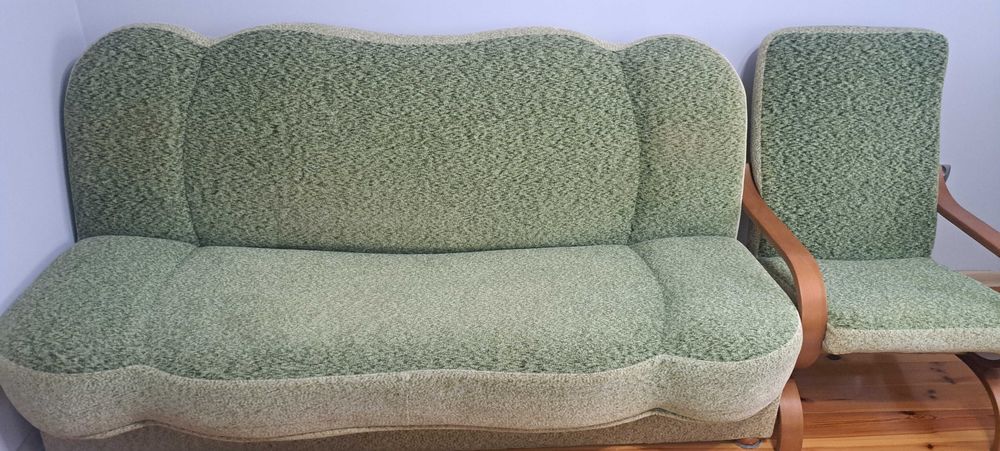 Zestaw kanapa plus dwa fotele
