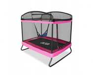 Trampolina Ogrodowa dla dzieci Prostokątna 122x183x155 cm + Huśtawka