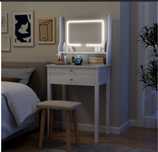 Toaletka z LED lustrem