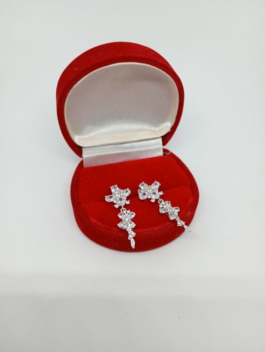 Srebrne kolczyki 3,70g, nowe srebro 925, Komis Tarnów Słoneczna 56c