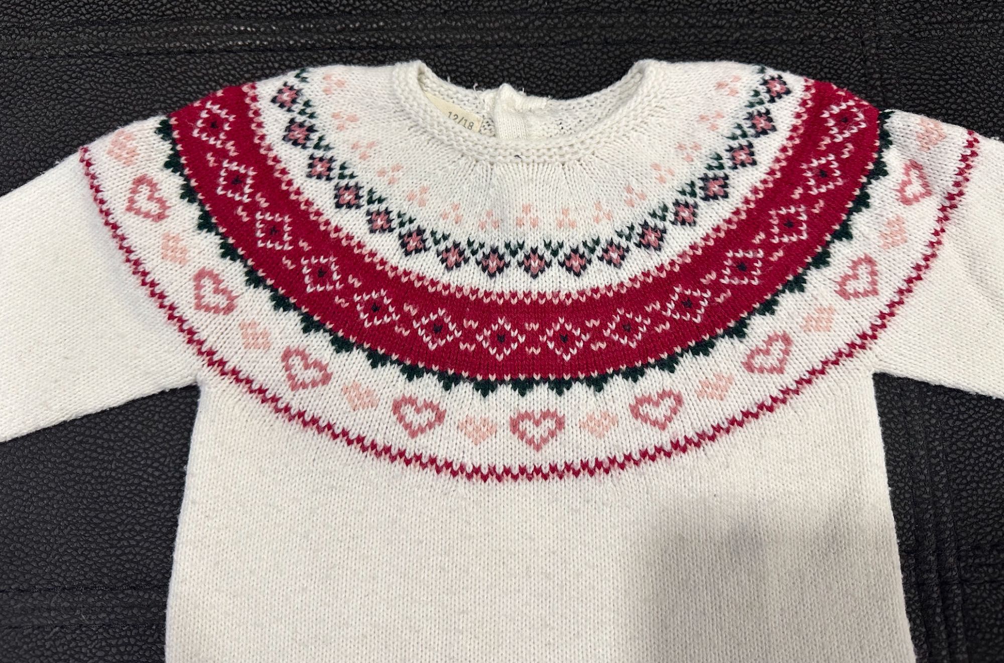 Camisola Branca e Bordeaux (12-18M) Zippy