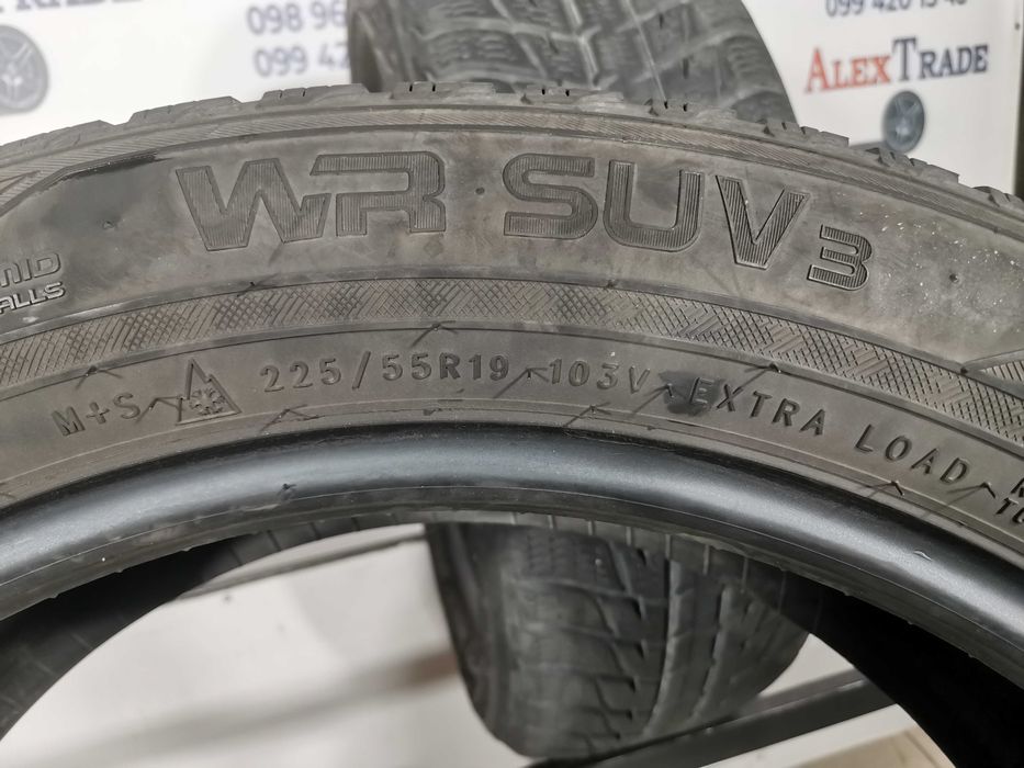 2 шт. 225/55 R19 Nokian WR SUV 3 зимові шини б/у