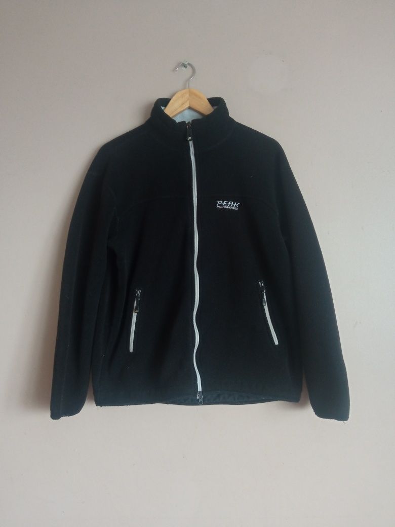 Czarna rozpinana bluza polarowa Peak Performance