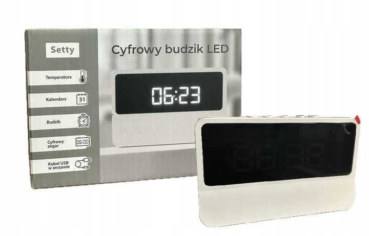 Zegarek elektroniczny  budzik z wyświetlaczem MIX kolorów