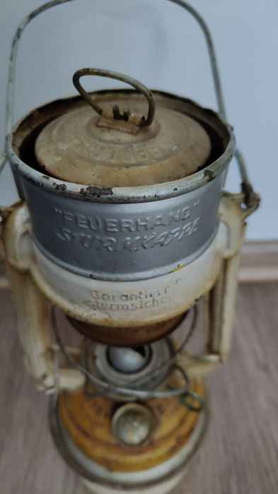 Stara lampa naftowa FeuerHand 276 Baby Specjal duży zbiornik